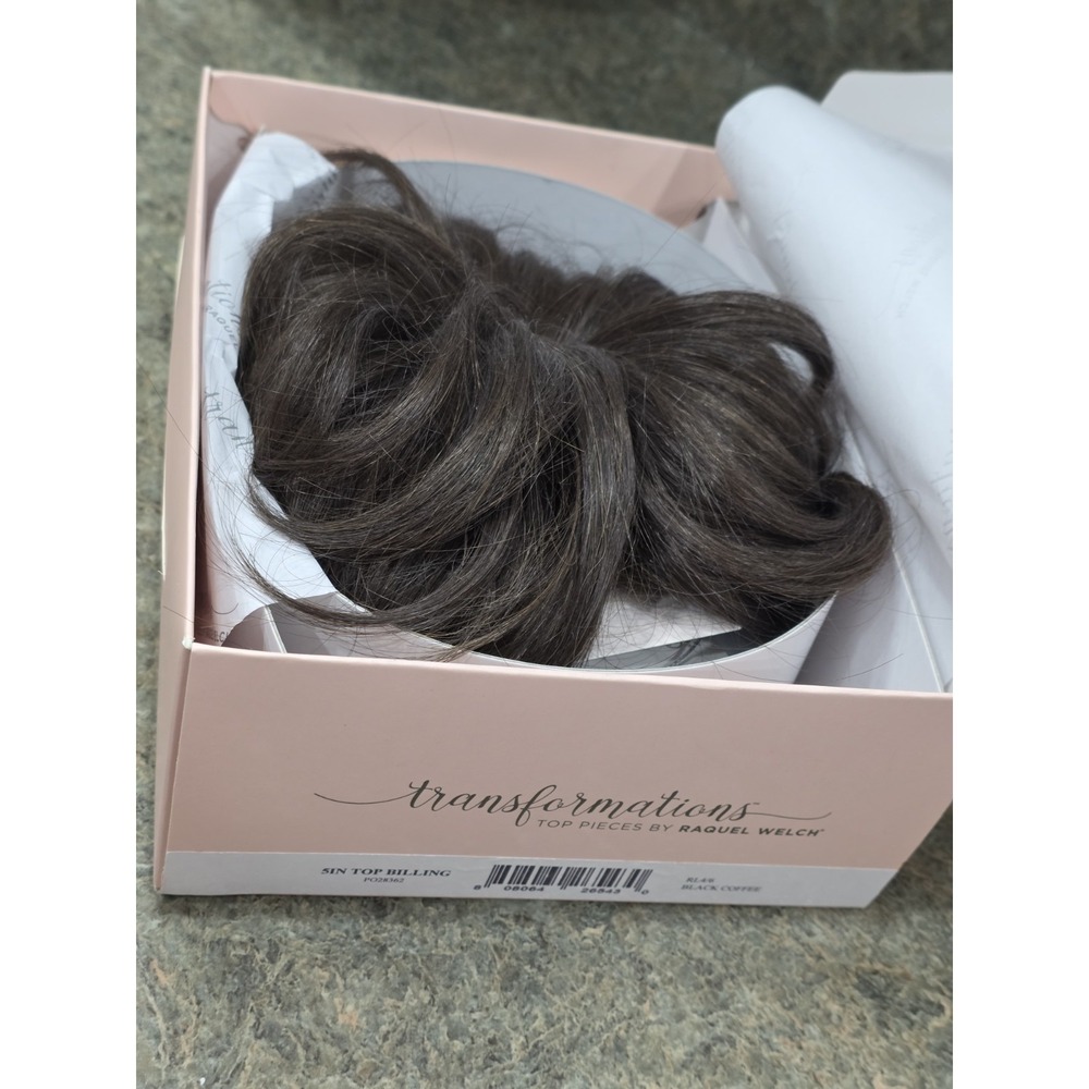 Top Billing Topper Color RL4/6 BLACK COFFEE - Raquel Welch Wigs Heat Friendly
